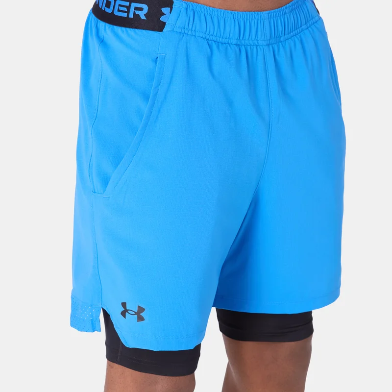 Under Armour Blue Men's Vanish Woven 2-in-1 Shorts for Men | Best Price UAE